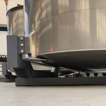 bottom view of reactor