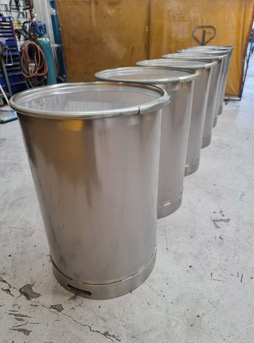 stainless drums