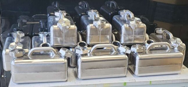 8 litre handcrafted jerry cans